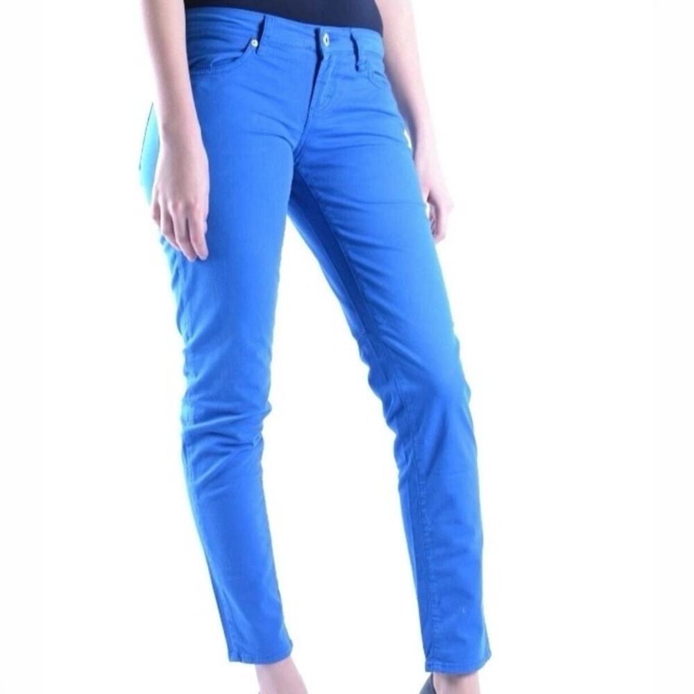 FIORUCCI | NWT Cerulean Blue Trouser Pants Pocket Skinny Tapered | Size 26 (4)